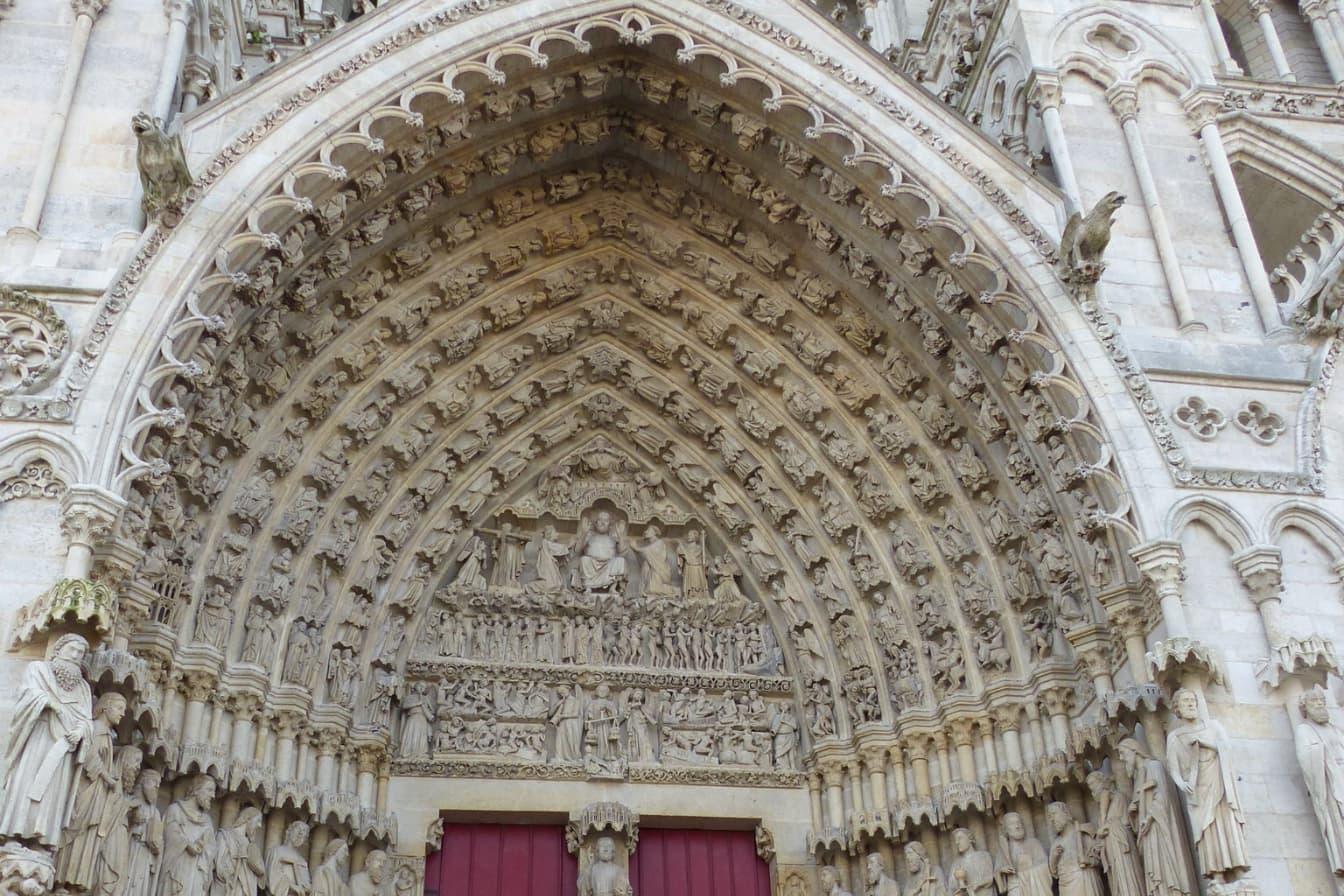Details kathedraal amiens frankrijk